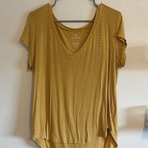 American Eagle yellow striped soft and sexy top